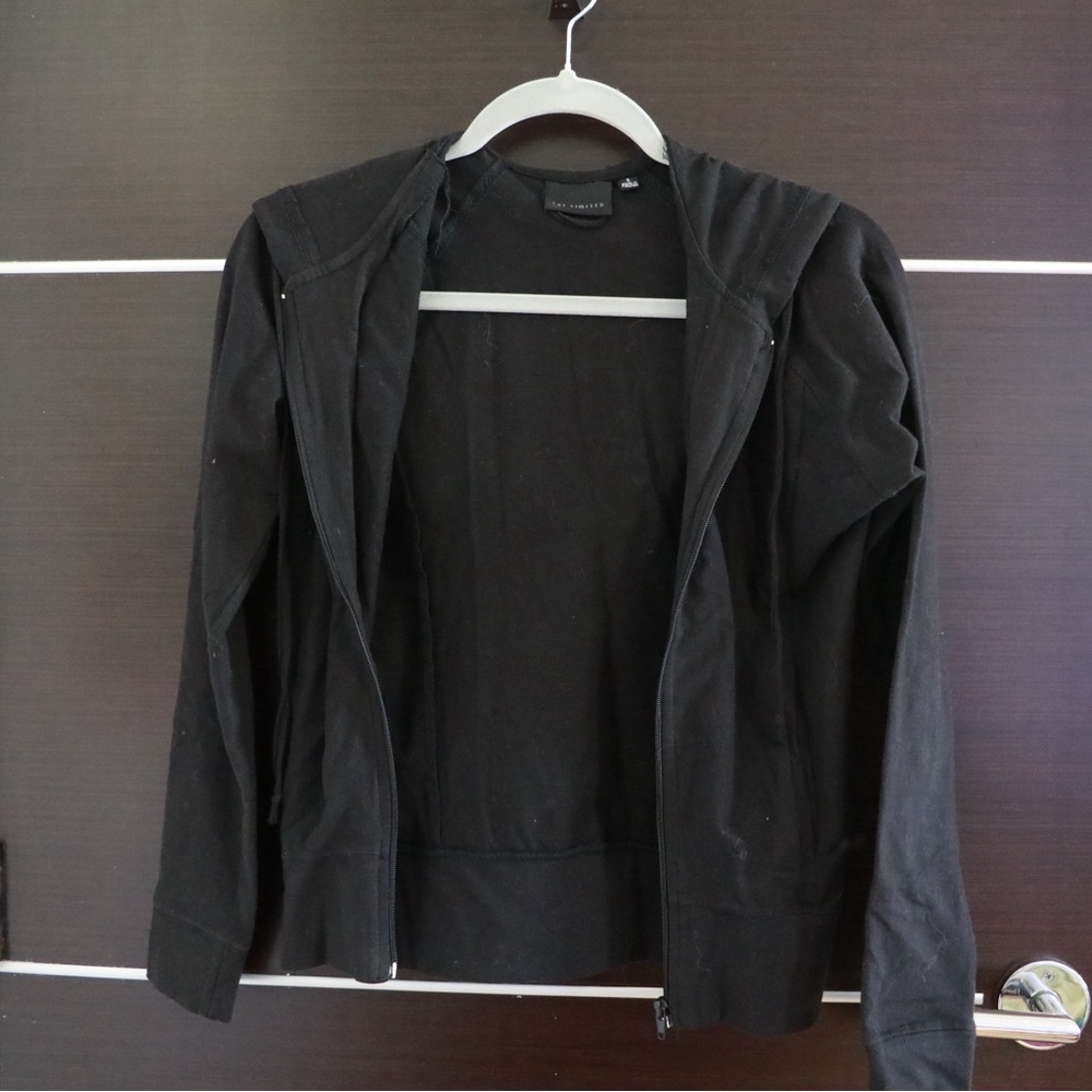 The Limited Black Zip Up Jacket